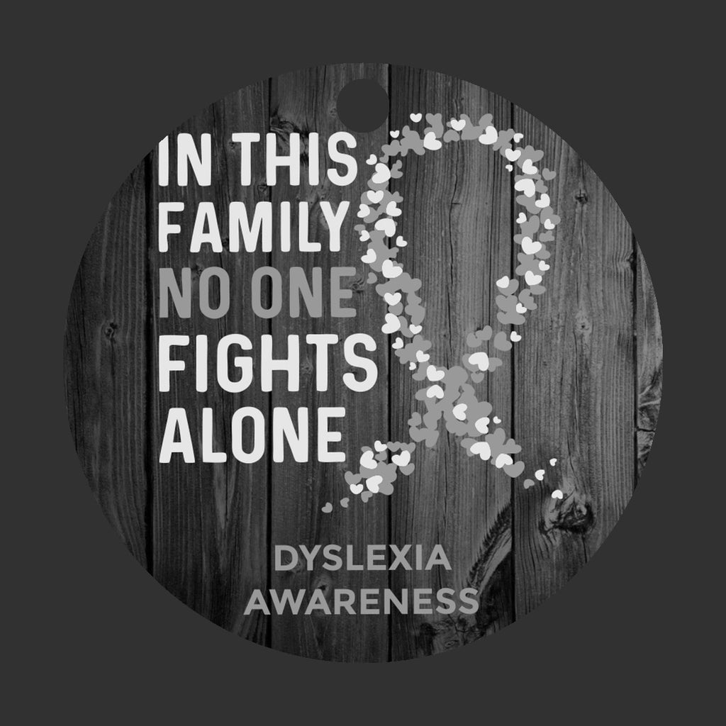 Dyslexia Awareness Christmas Ornament