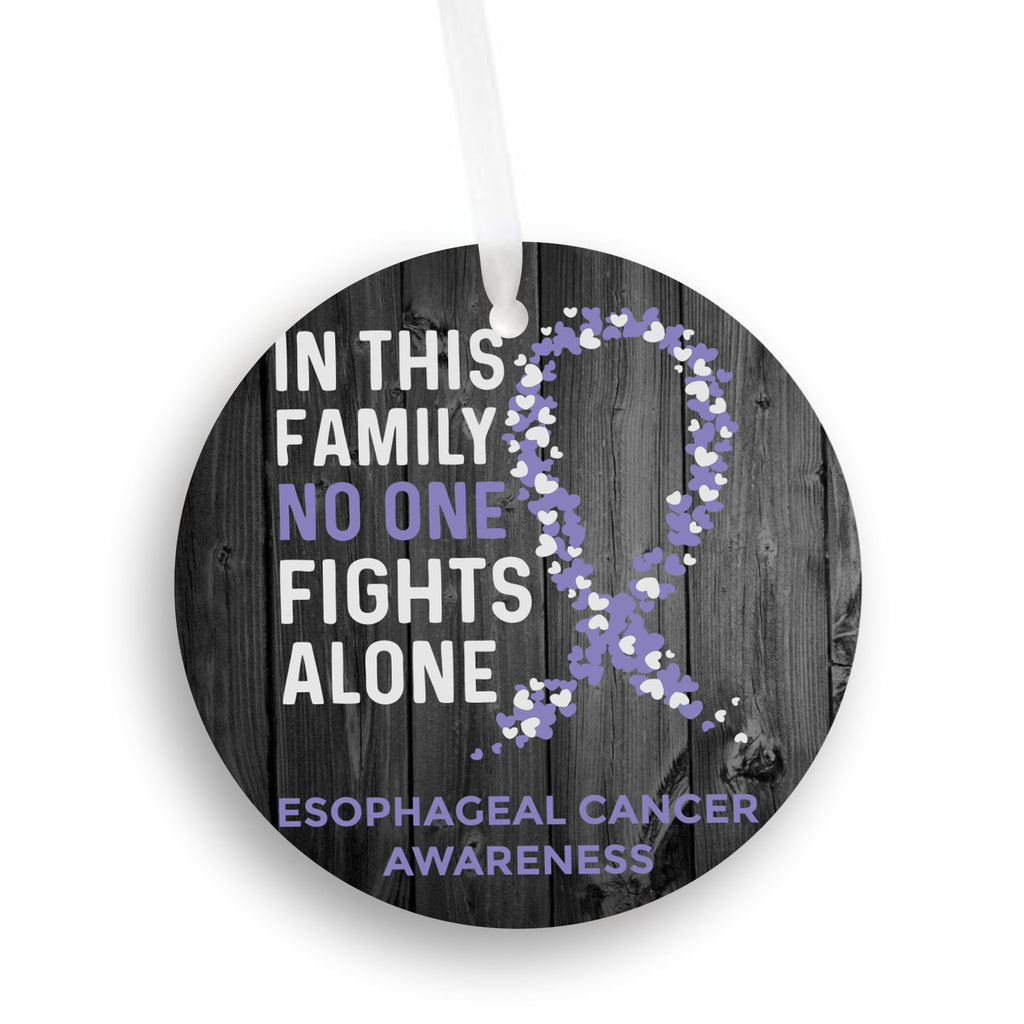 Esophageal Cancer Awareness Christmas Ornament