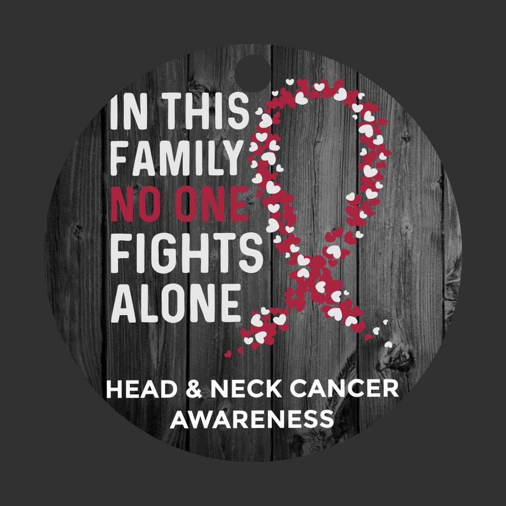 Head & Neck Cancer Awareness Christmas Ornament