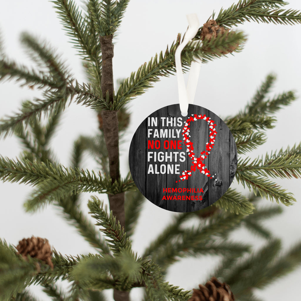 Hemophilia Awareness Christmas Ornament