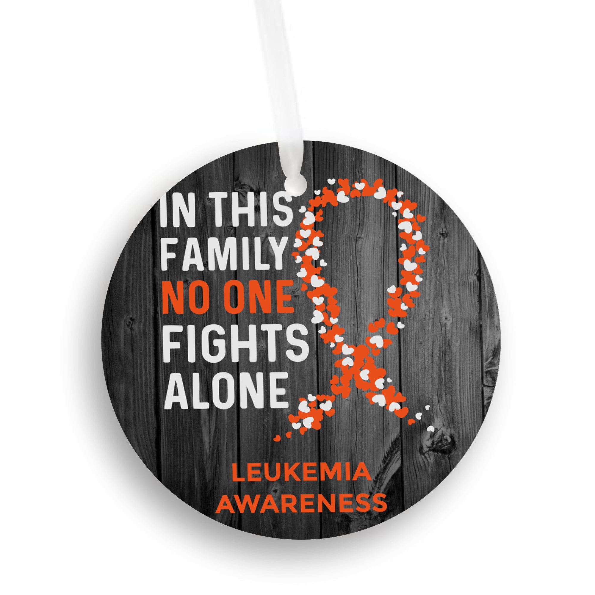 Leukemia Awareness Christmas Ornament