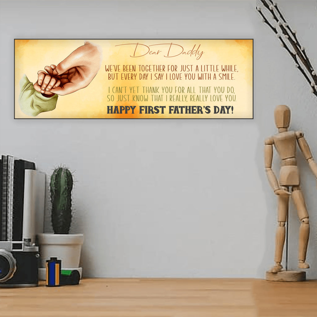 First Father's Day Father's Day Sign