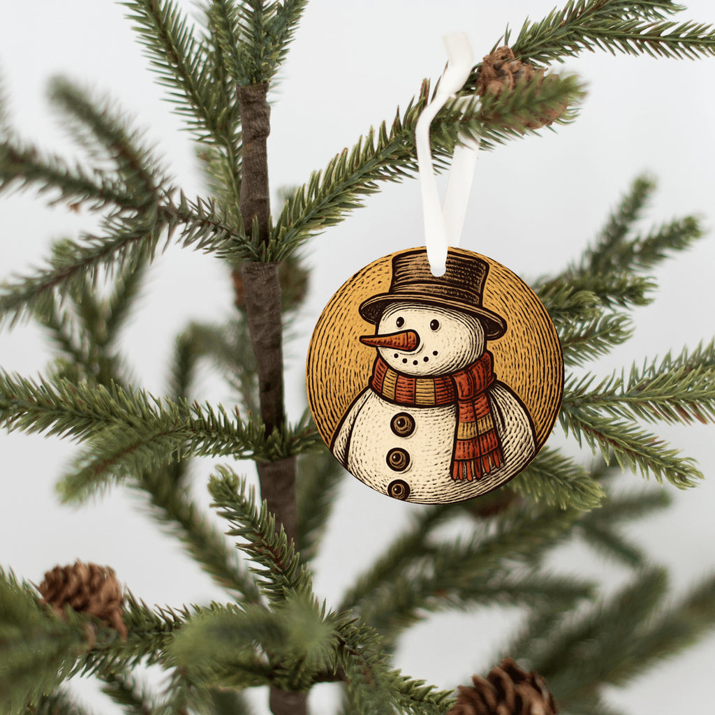 Rustic Snowman Christmas Ornament Tree decroration