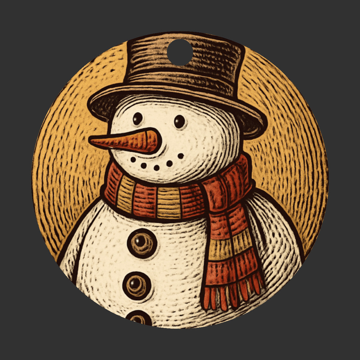 Rustic Snowman Christmas Ornament Tree decroration