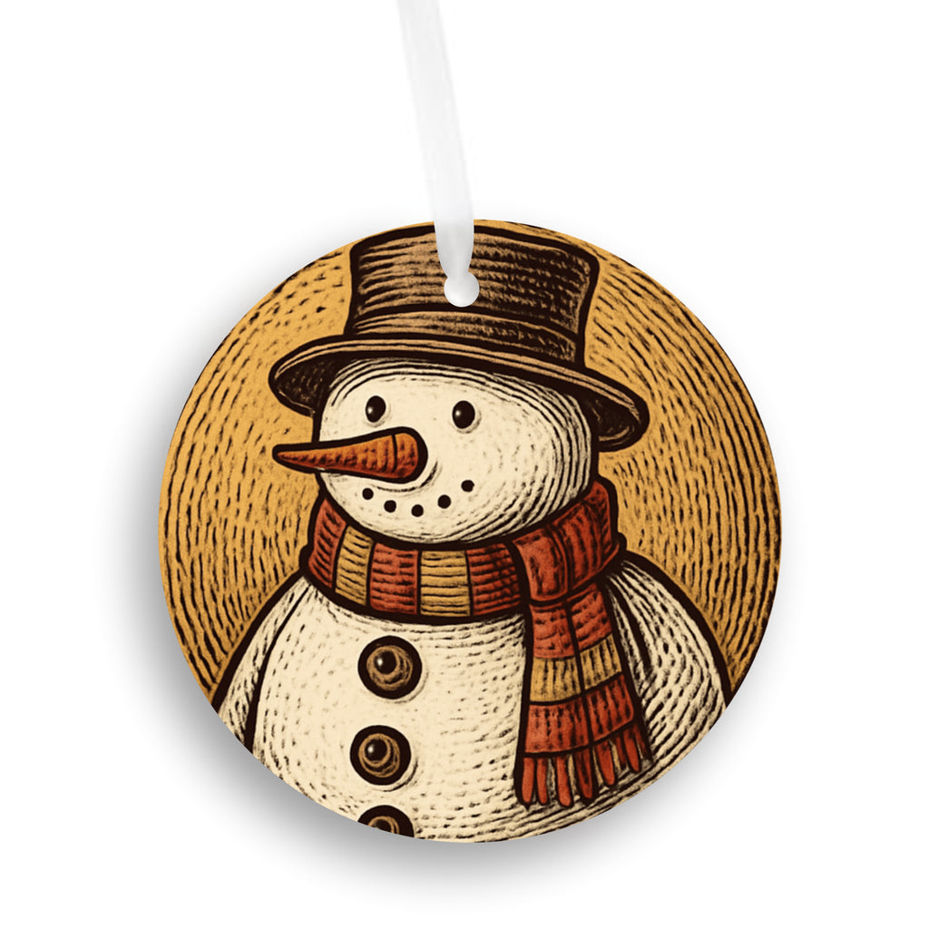 Rustic Snowman Christmas Ornament Tree decroration