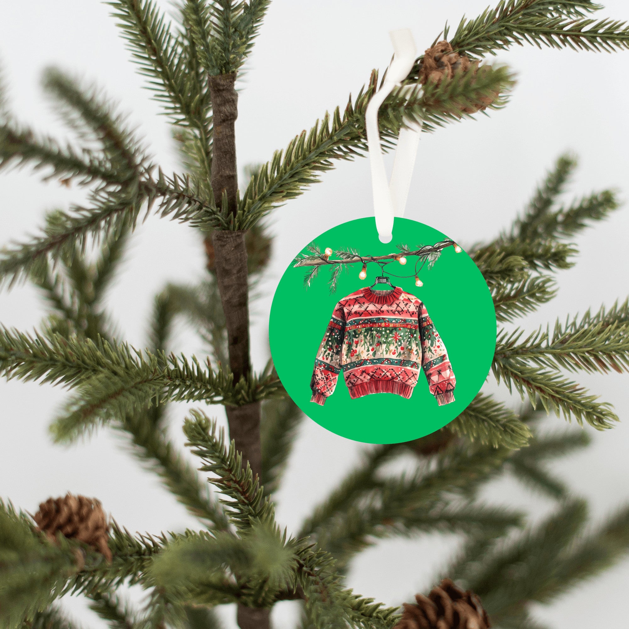 Christmas Sweater Ornament - Ugly Sweater Tree Decoration - Funny Xmas Keepsake for Family & Friends